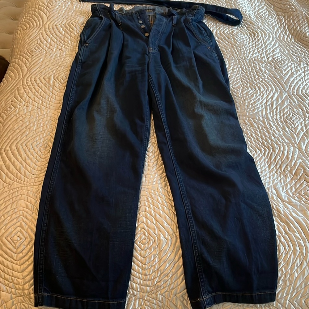 Polo Ralph Lauren paper bag-waist jeans.